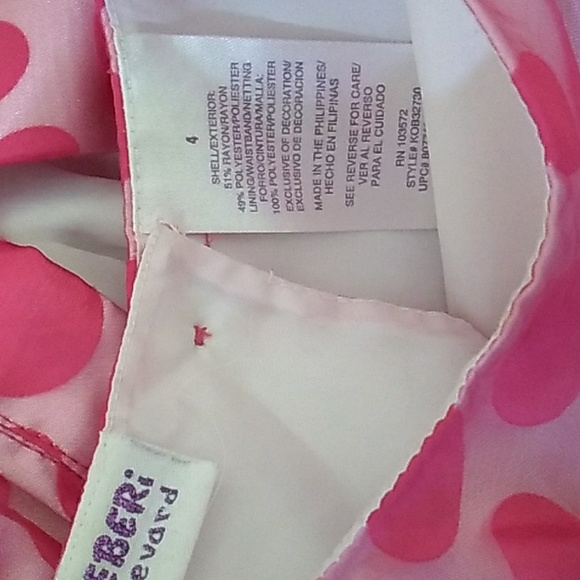 Blueberi Boulevard STUNNING PINK DOT PARTY DRESS w/BOW - Picture 6 of 14